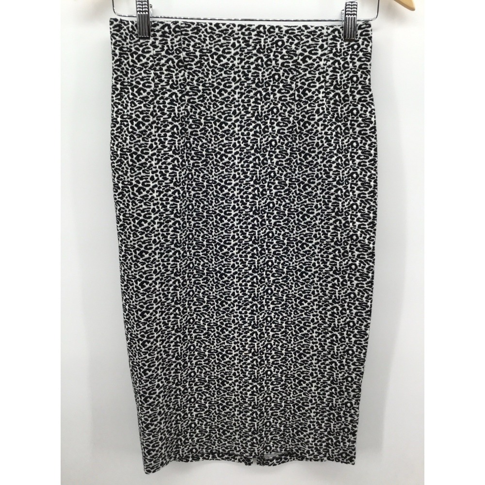 Anthropologie Maeve Women's Large Pencil Skirt Knit XXS Abstract Animal JJ42